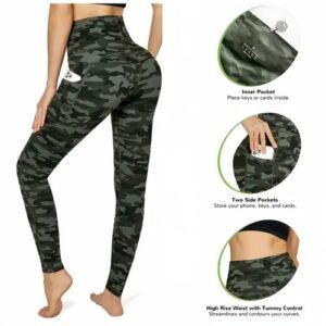 Women's Butt Lifting Yoga Leggings High Waist workout Gym Pants with Pockets