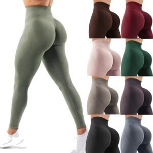 Womens Scrunch Butt Yoga Leggings Push Up Anti-Cellulite Sport Gym Workout Pants