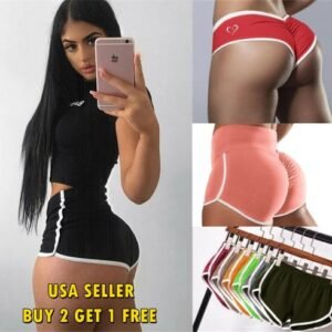 3 Styles Women Yoga Shorts Running Gym Pants Sports Workout Beach Short
