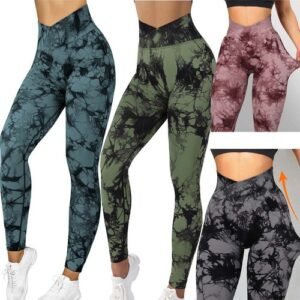 Women Butt Lift High Waist Compression Legging Yoga Gym Running Pant Peach Curve