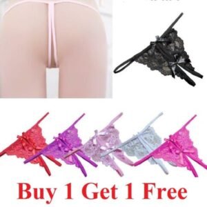 Sexy Women Lace Thong G-string Panties Lingerie Underwear Crotchles T-back