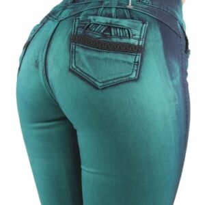 Women's Juniors / Plus Colombian Design Mid Waist Butt Lift Push Up Skinny Jeans