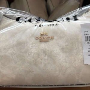 COACH Teri Shoulder Bag In Signature Canvas Gold/White/Chalk New Outlet