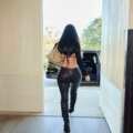 Trending Butt Cheeks – Kim Kardashian In Cheektastic Black Pants