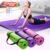 Exercise Yoga Mat 1/2-Inch Thick w/Carry Strap Gym Pilates Meditation Fitness