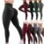 Women Workout Gym Yoga Pants High Waist Push Up Leggings Bum Lifting Trousers US