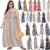 Oussum Women Maxi Tube Dress Plus Size Printed Smocked Pleated Bohemian Dresses